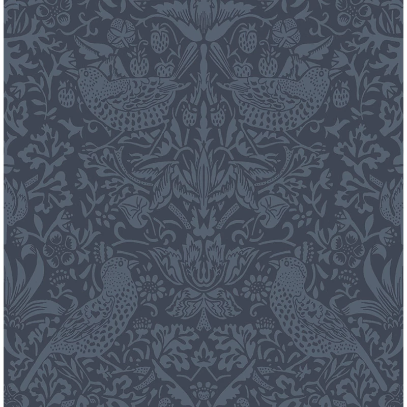 KT-Exclusive Madaras szecessziós stílusú sötétkék vlies tapéta British Heritage Dark Blue 52 cm X 10 m