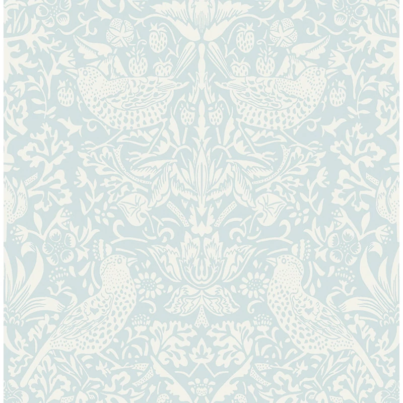 KT-Exclusive Madaras szecessziós stílusú kék vlies tapéta British Heritage Sky Blue 52 cm X 10 m