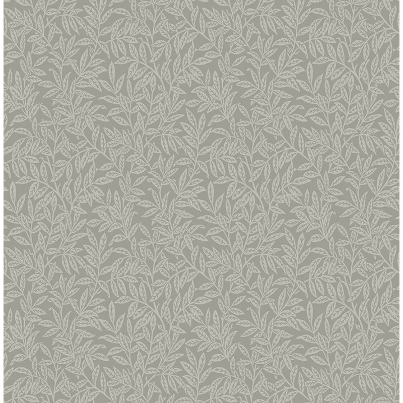 KT-Exclusive Levélmintás modern szürke vlies tapéta British Heritage Gray 52 cm X 10 m