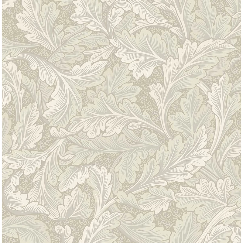 KT-Exclusive Rusztikus levélmintás krém színű vlies tapéta British Heritage Cream 52 cm X 10 m