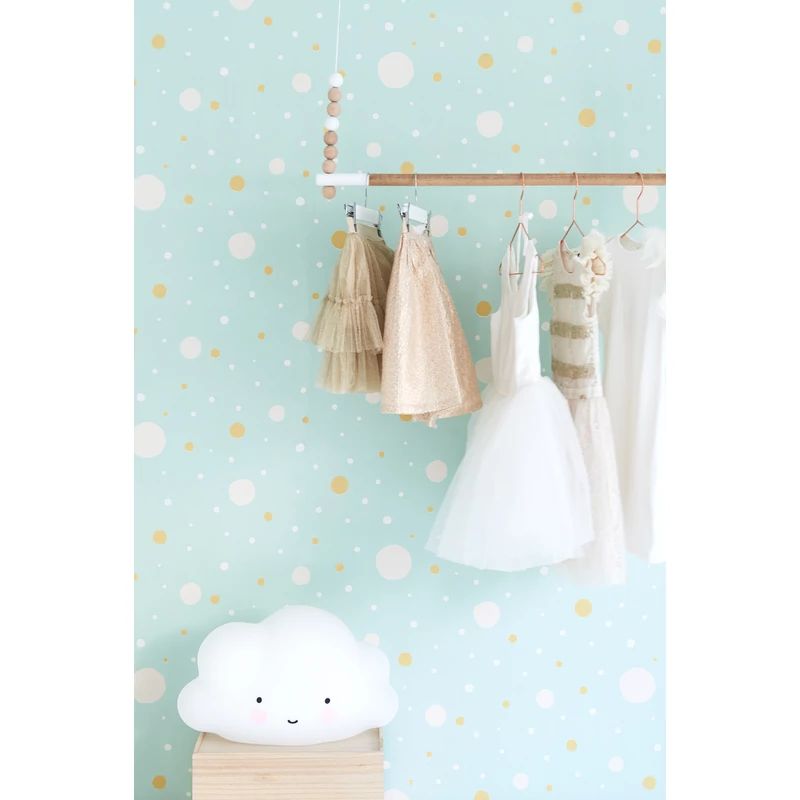 Majvillan Pöttyös rózsaszín vlies gyermek tapéta Confetti Soft Pink 53 cm X 10 m