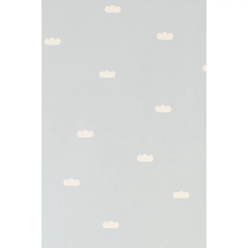 Majvillan Felhő mintás kék vlies gyerek tapéta Dreamy Clouds Dusty Blue 53 cm X 10 m