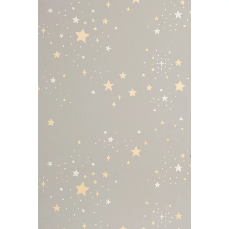 Majvillan Csillagos szürke vlies gyerek tapéta Twinkle Mud Grey 53 cm X 10 m
