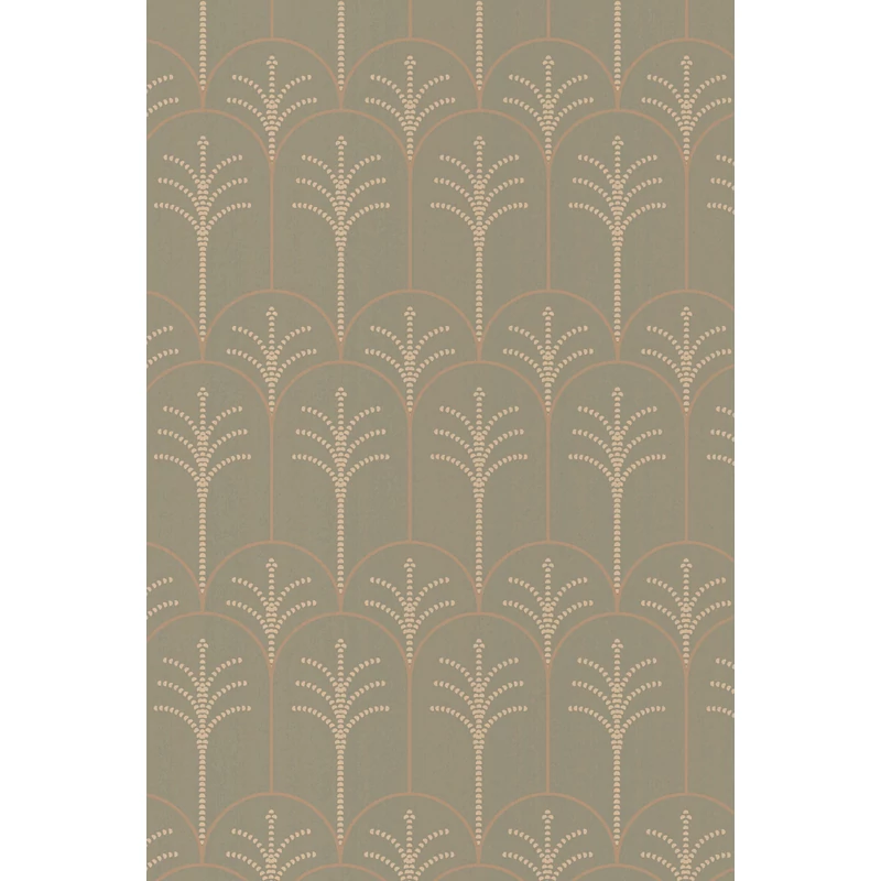 Majvillan Pálmaleveles art deco sötétzöld vlies tapéta Lolo Bay Tree Green 53 cm X 10 m