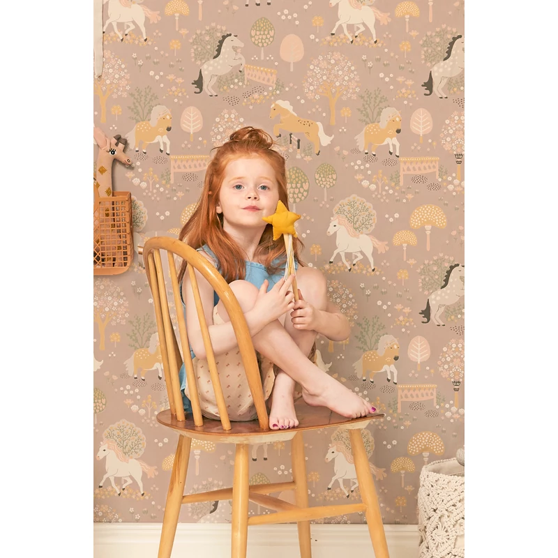 Majvillan Vidám pónis barnás lila vlies gyerek tapéta My Sweet Old Lilac 53 cm X 10 m