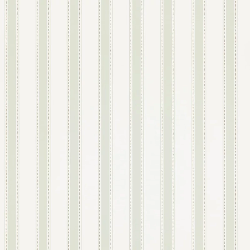 Sandberg Klasszikus csíkos zöld vlies tapéta Gustav Light Green 53 cm X 10 m