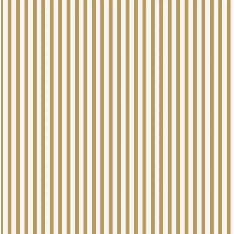 Sandberg Klasszikus keskeny csíkos mustársárga vlies tapéta Estelle Mustard 53 cm X 10 m