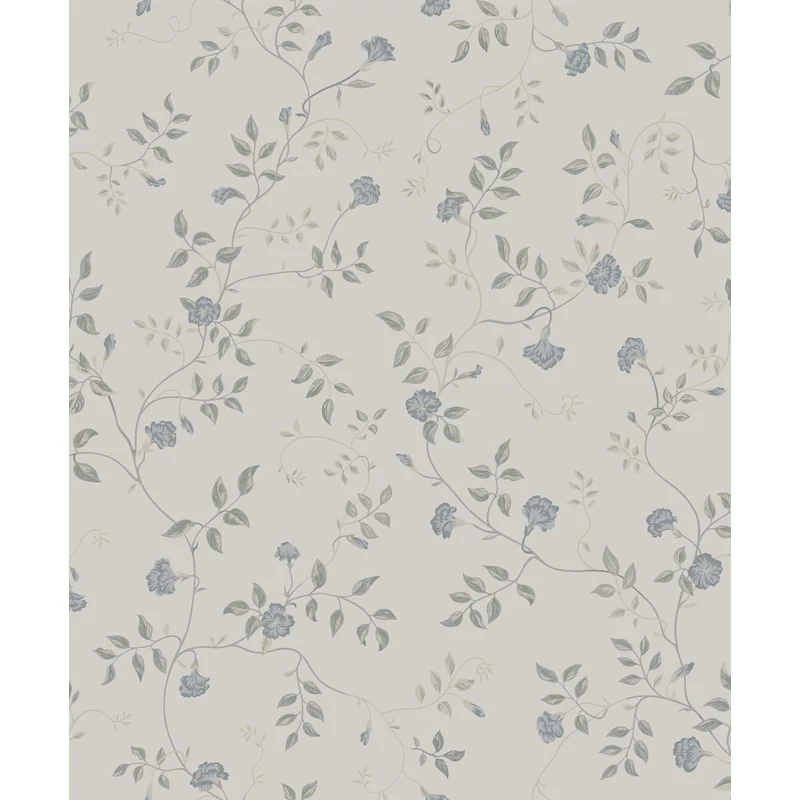 Sandberg Apró virágos romantikus bézs-kék vlies tapéta Henny Sandstone 53 cm X 10 m