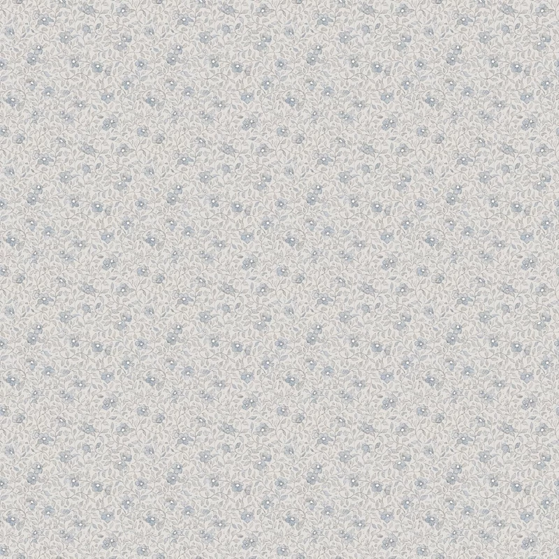 Sandberg Apró virágos romantikus kék vlies tapéta Stella Misty blue 53 cm X 10 m