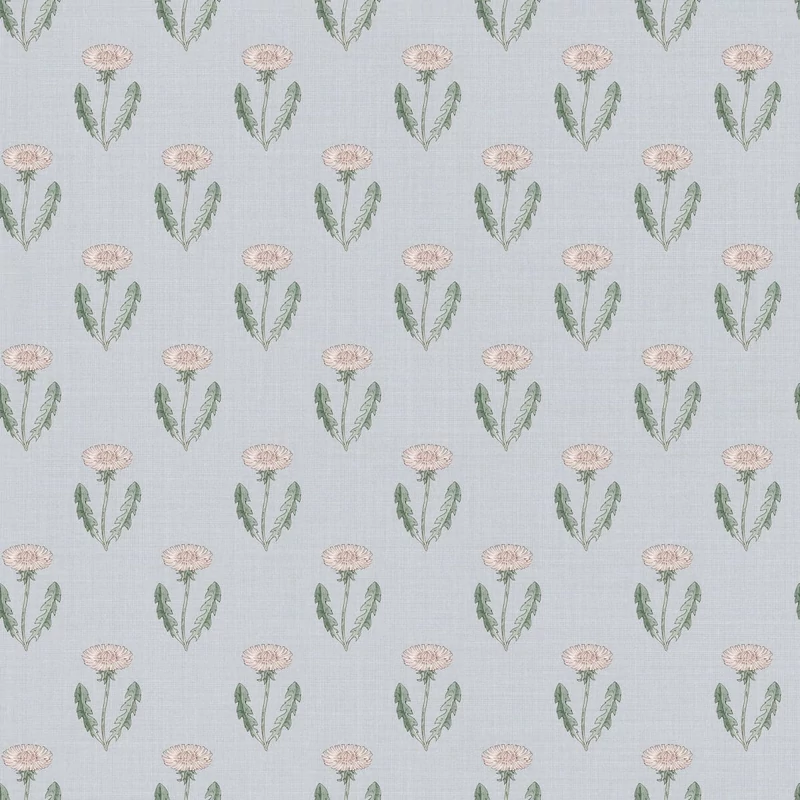 Sandberg Pitypang mintás skandináv kék vlies tapéta Maskrosen Soft Blue 53 cm X 10 m