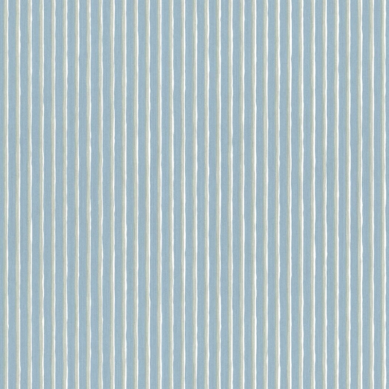 Sandberg Modern keskeny csíkos kék vlies tapéta Brita Sky Blue 53 cm X 10 m