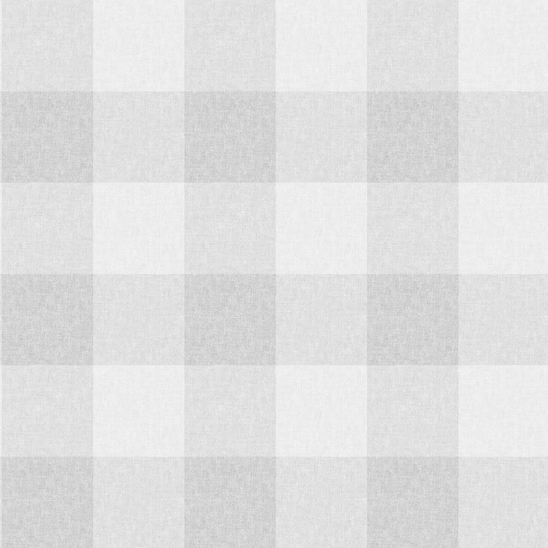 Sandberg Cottage stílusú kockás szürke vlies tapéta Lykke Mineral Gray 53 cm X 10 m