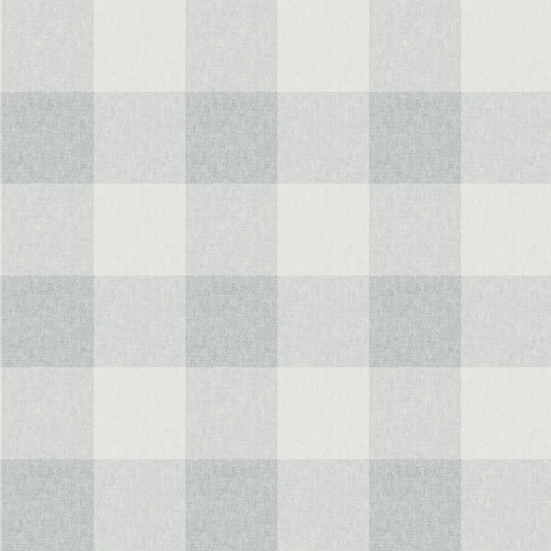 Sandberg Cottage stílusú kockás kék vlies tapéta Lykke Misty Blue 53 cm X 10 m