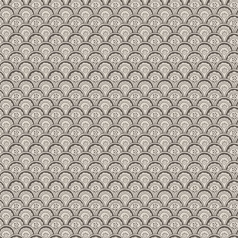 Sandberg Apró virágos skandináv szürke vlies tapéta Beata Graphite 53 cm X 10 m