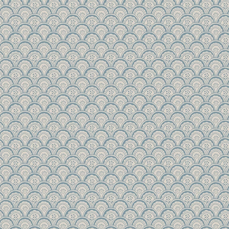 Sandberg Apró virágos skandináv szürkés kék vlies tapéta Beata Graphite Misty Blue 53 cm X 10 m