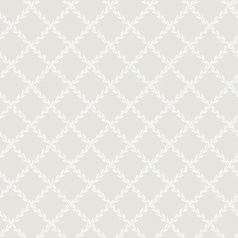 Sandberg Klasszikus rácsmintás szürke vlies tapéta Trellis Gray 53 cm X 10 m
