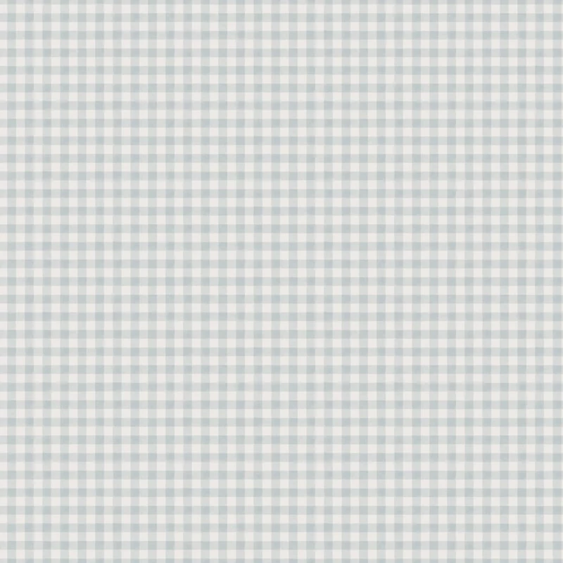 Sandberg Kockás vintage kék vlies tapéta Ruta Misty Blue 53 cm X 10 m