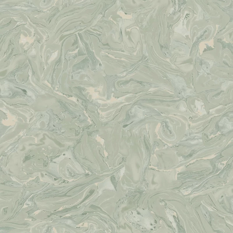 Sandberg Márvány mintás modern zöld vlies tapéta Marion Sage Green 53 cm X 10 m
