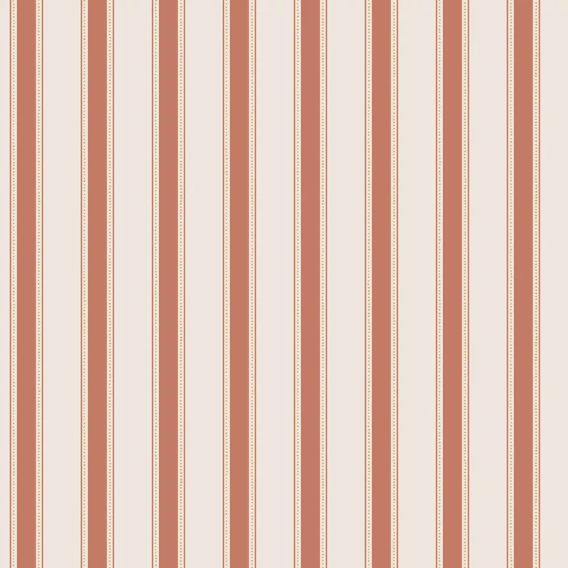 Sandberg Klasszikus csíkos piros vlies tapéta Gustav Red 53 cm X 10 m