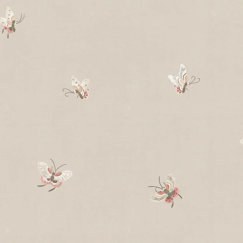 Sandberg Lepke mintás bézs vlies tapéta Butterflies Sandstone 53 cm X 10 m
