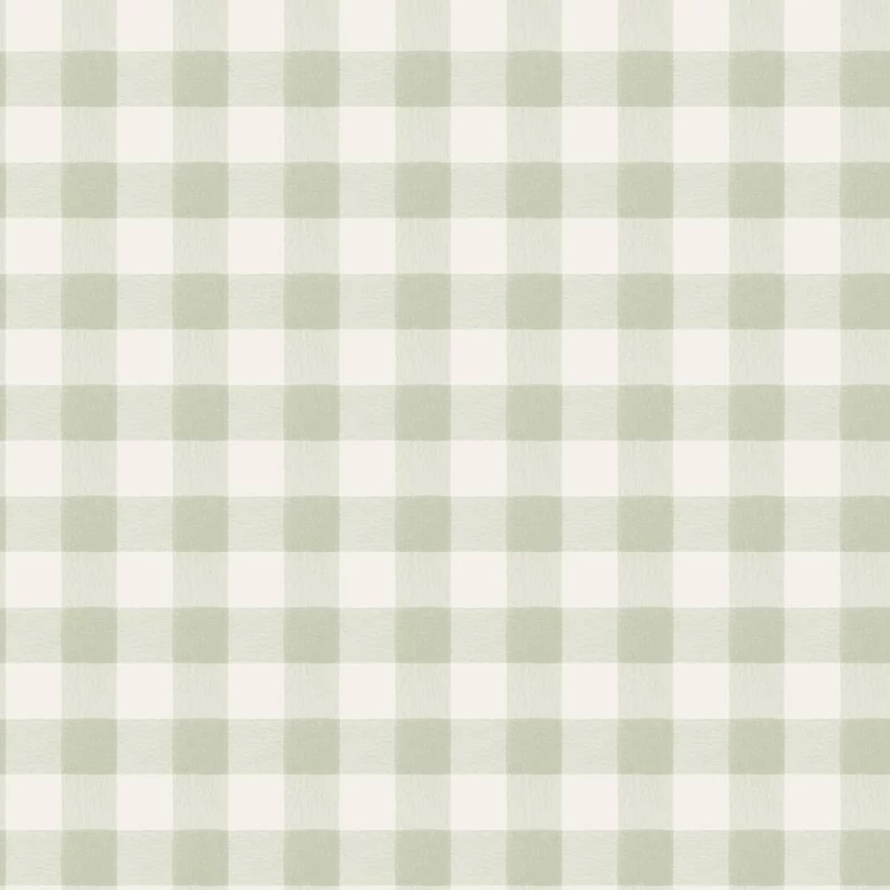 Sandberg Klasszikus kockás zöld vlies tapéta Harry Spring Green 53 cm X 10 m