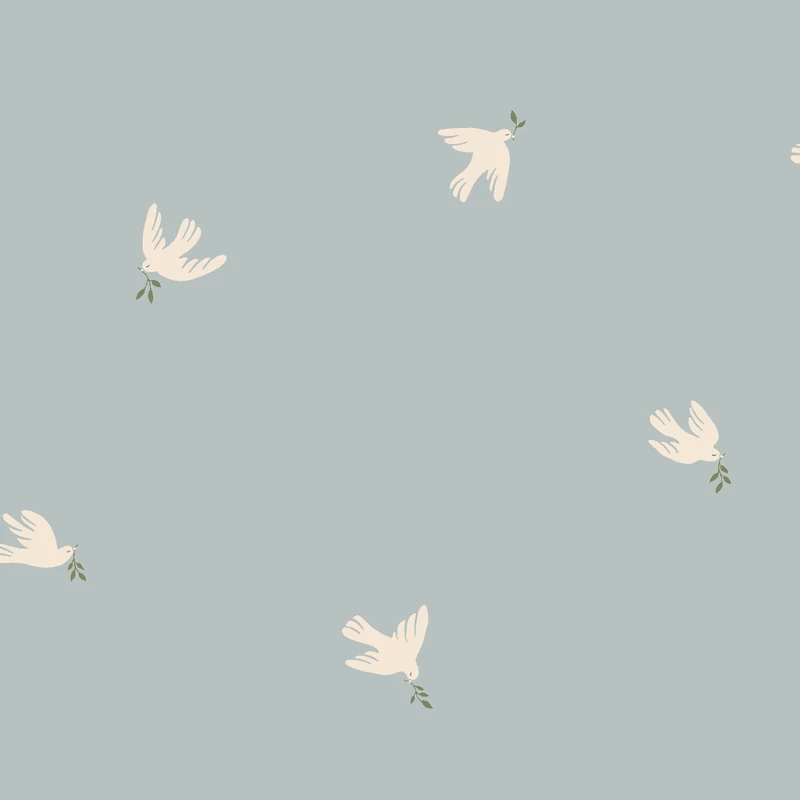 Sandberg Galamb mintás skandináv kék vlies tapéta Frida Light Blue 53 cm X 10 m