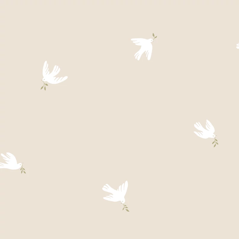 Sandberg Galamb mintás skandináv bézs vlies tapéta Frida Sandstone 53 cm X 10 m