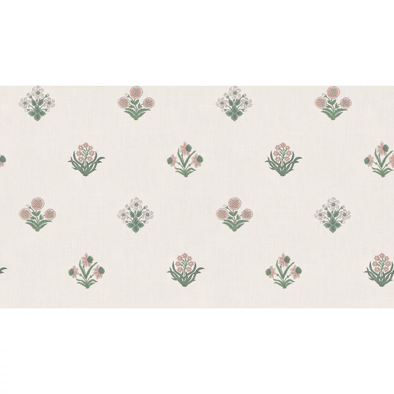 Sandberg Apró virágos rózsaszín vlies tapéta Amy Pink 53 cm X 10 m