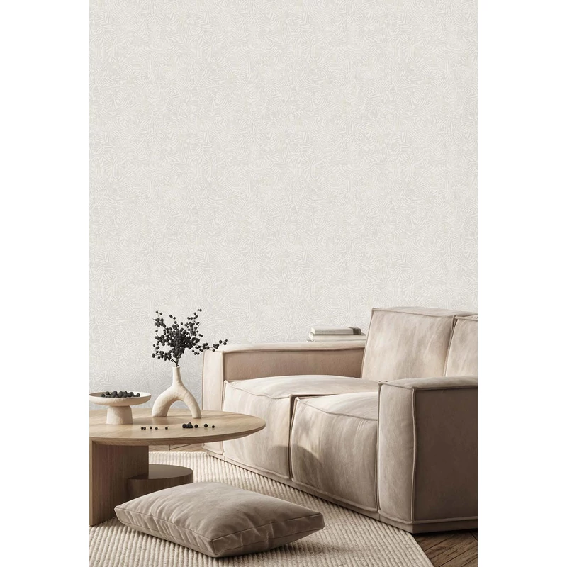 Sketchtwenty3 Modern vonalrajzos bézs vlies tapéta Cordoba Voile 53 cm X 10 m