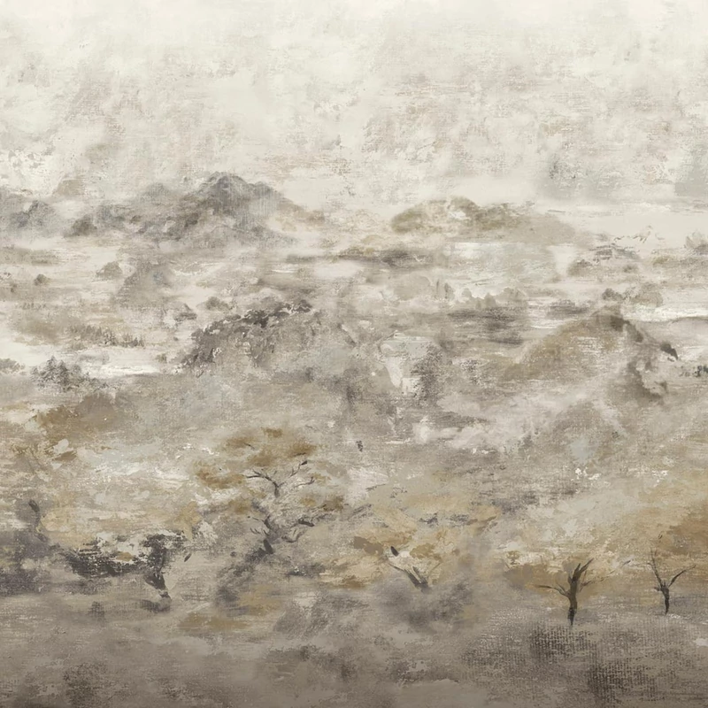 Sketchtwenty3 Hegyeket ábrázoló szürke vlies poszter tapéta Brunate Mountain Shadow 300 cm X 2,7 m