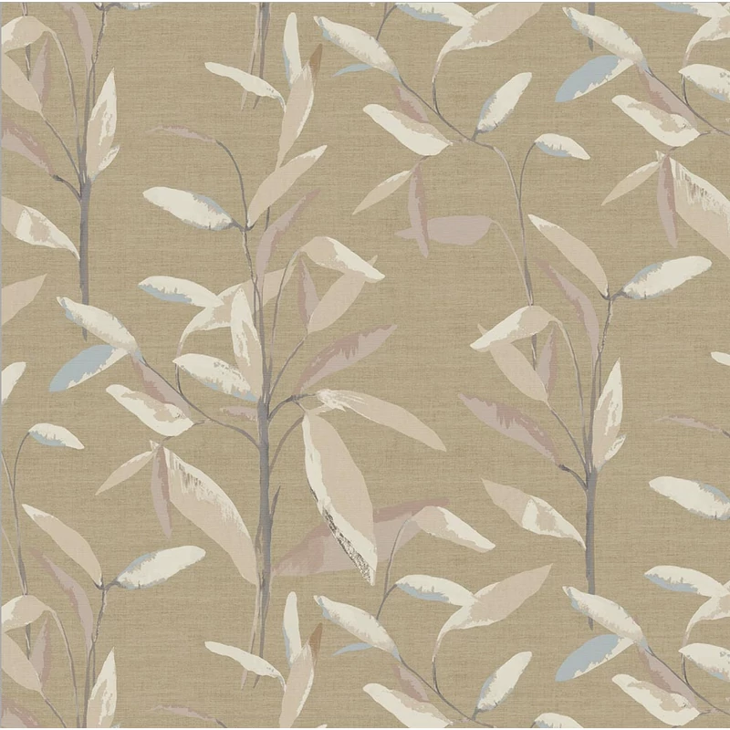 Sketchtwenty3 Levélmintás barna vlies tapéta Larvotto Gold 70 cm X 10 m