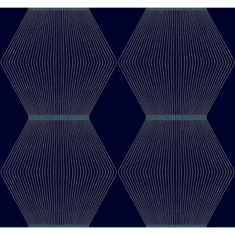 York Geometrikus elegáns kék vlies tapéta Diamond Legacy tapéta Navy 68,58 cm X 8,22 m