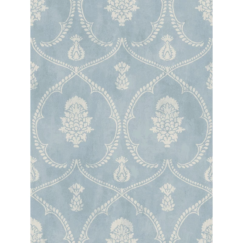 York Damaszt mintás elegáns kék vlies tapéta Royal Damask tapéta Blue 68,58 cm X 8,22 m