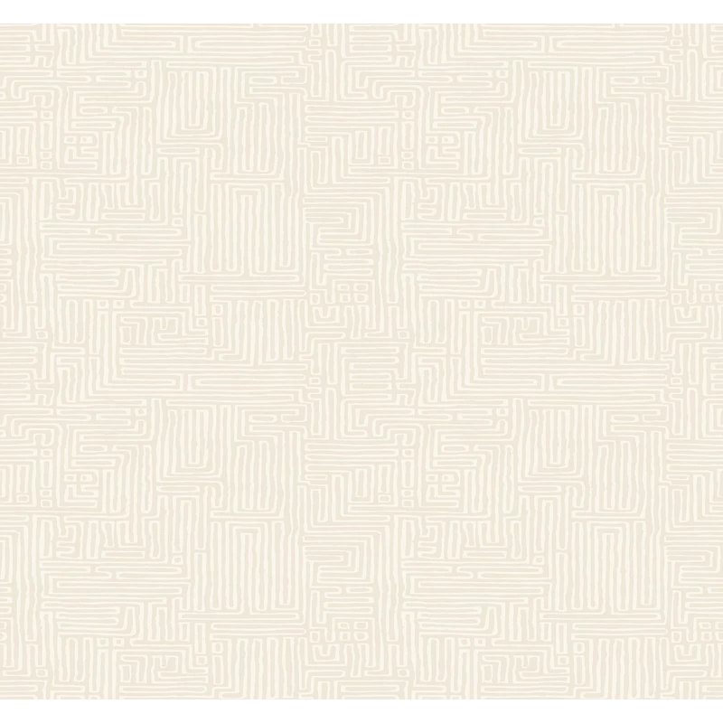 York Grafikai mintás krém színű vlies tapéta Passages Cream 68,58 cm X 8,22 m