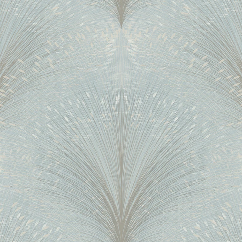 York Metál fényes modern kék vlies tapéta Papyrus Plume Sky 68,58 cm X 8,22 m