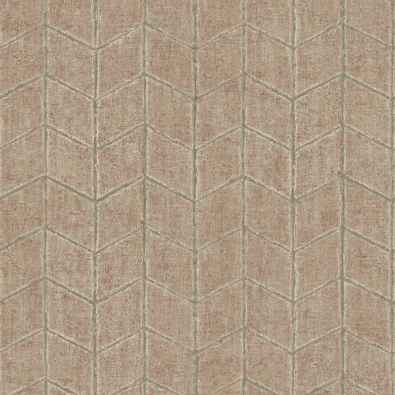 York Chevron mintás vöröses barna vlies tapéta Flatiron Geometric Brick 52 cm X 10 m