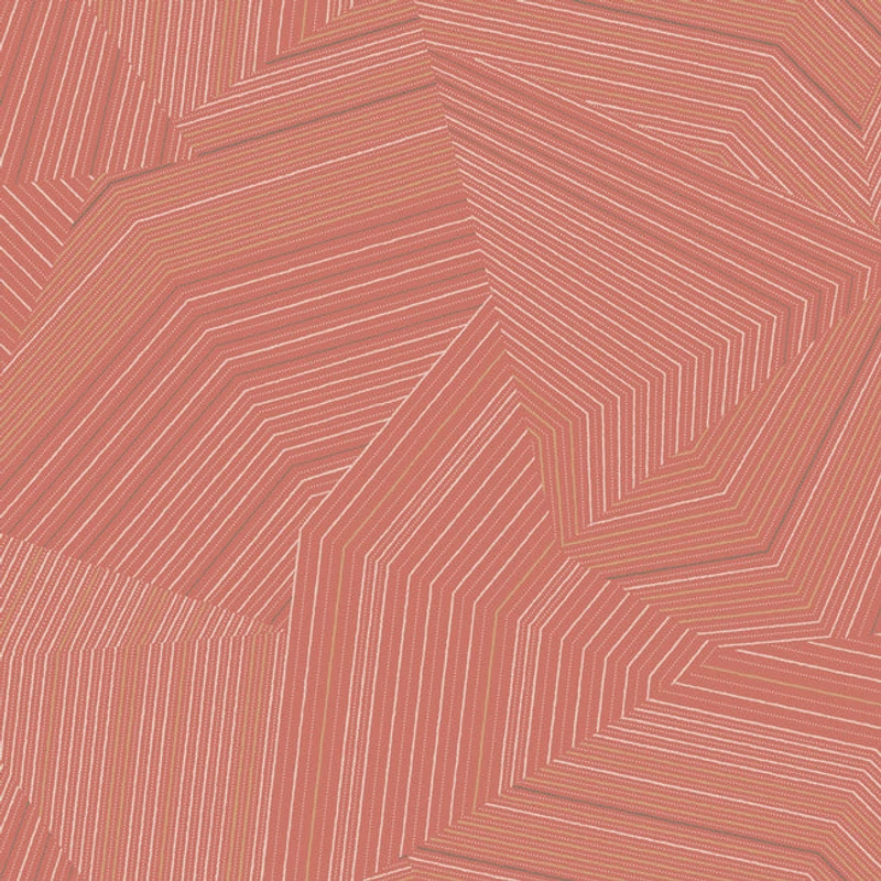 York Modern absztrakt piros vlies tapéta Dotted Maze Desert Red 68,58 cm X 8,22 m