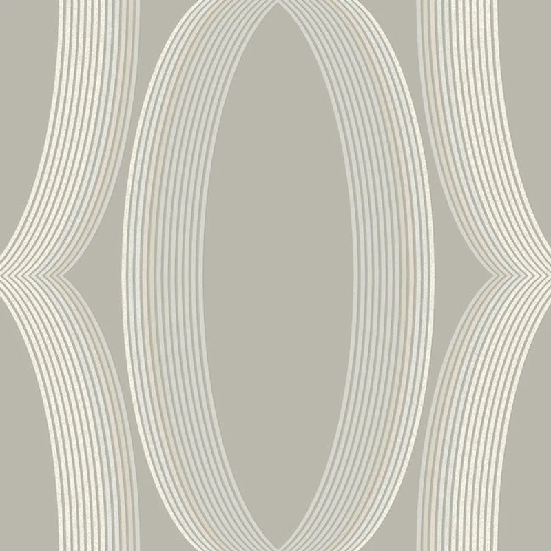 York Ellipszis mintás szürke vlies tapéta Progression Ogee Light Neutral 68,58 cm X 8,22 m