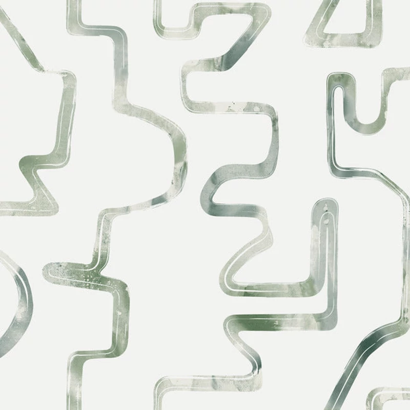 York Absztrakt mintás modern zöld-szürke vlies tapéta Abstract Aura Green/Grey 68,58 cm X 8,22 m