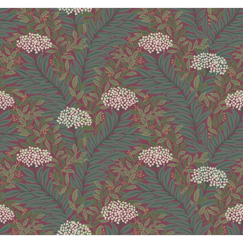 York Virágmintás bordó vlies tapéta Highgrove tapéta Burgundy 68,58 cm X 8,22 m