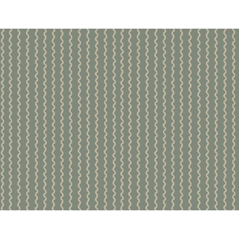 York Hullámos zöld vlies tapéta Rickrack Moss 68,58 cm X 8,22 m