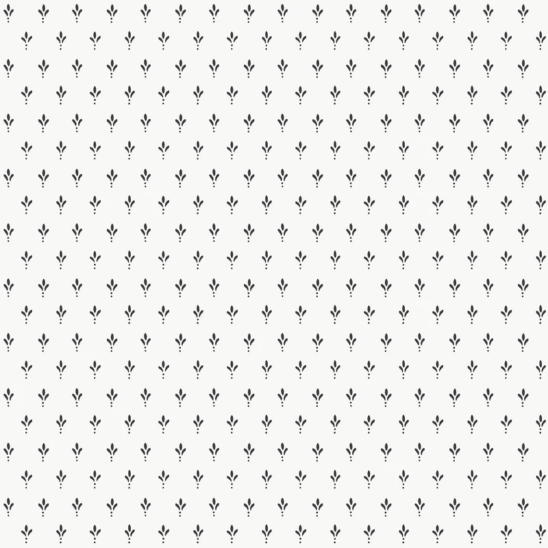 York Apró mintás romantikus fekete-fehér vlies tapéta Charm Black/White 52 cm X 10 m