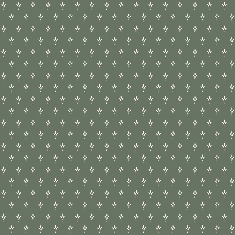 York Apró mintás romantikus zöld vlies tapéta Charm Pine 52 cm X 10 m