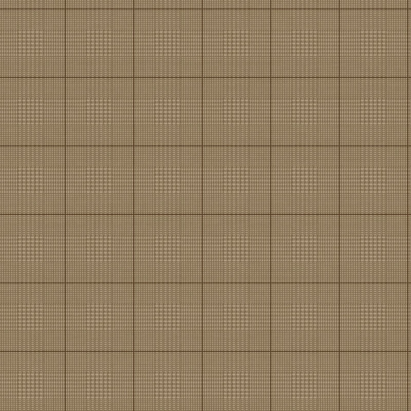 York Kockás barna vlies tapéta Windsor Mocha 52 cm X 10 m