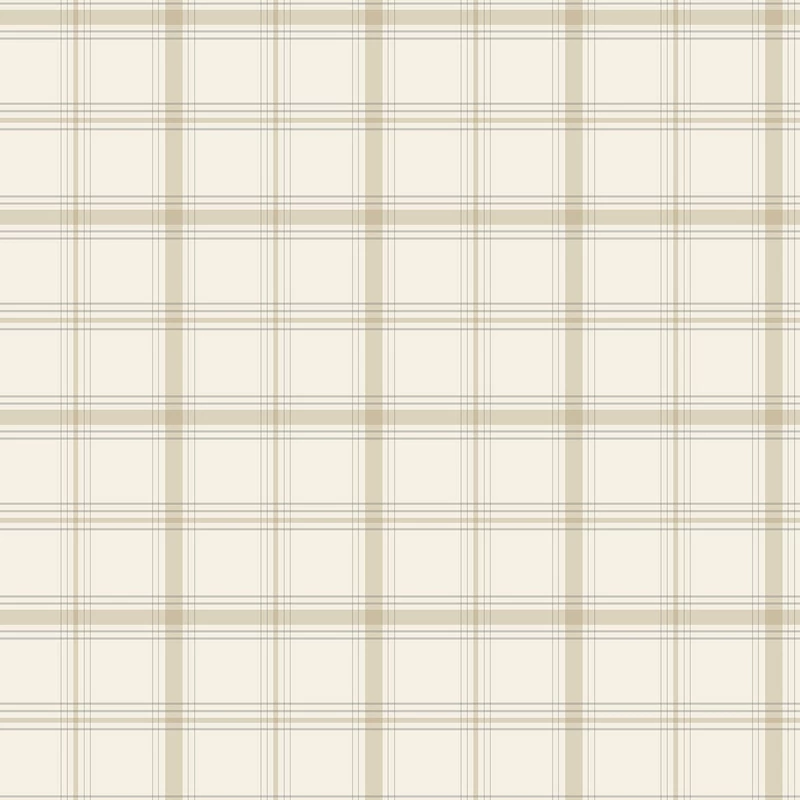 York Klasszikus kockás bézs vlies tapéta Hunter Neutrals 52 cm X 10 m