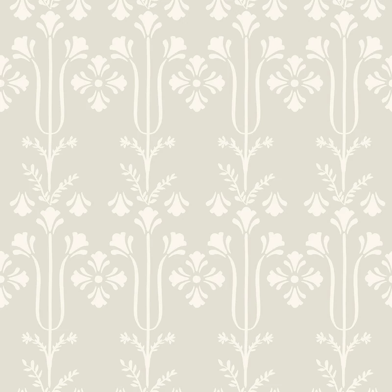 York Koloniál stílusú bézs vlies tapéta Lydia Ivory 52 cm X 10 m