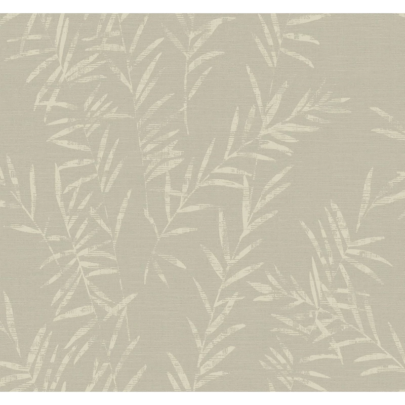 York Zöldes barna bambuszos vlies tapéta Allerton Bamboo Taupe 68,58 cm X 8,22 m