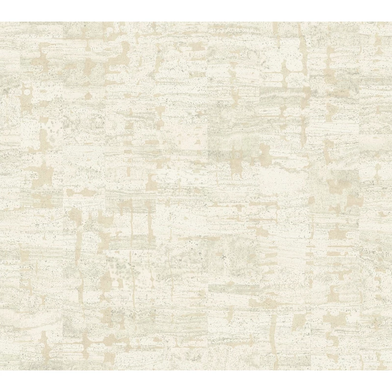 York Parafa hatású modern törtfehér vlies tapéta metál fénnyel Pop The Cork White 68,58 cm X 8,22 m