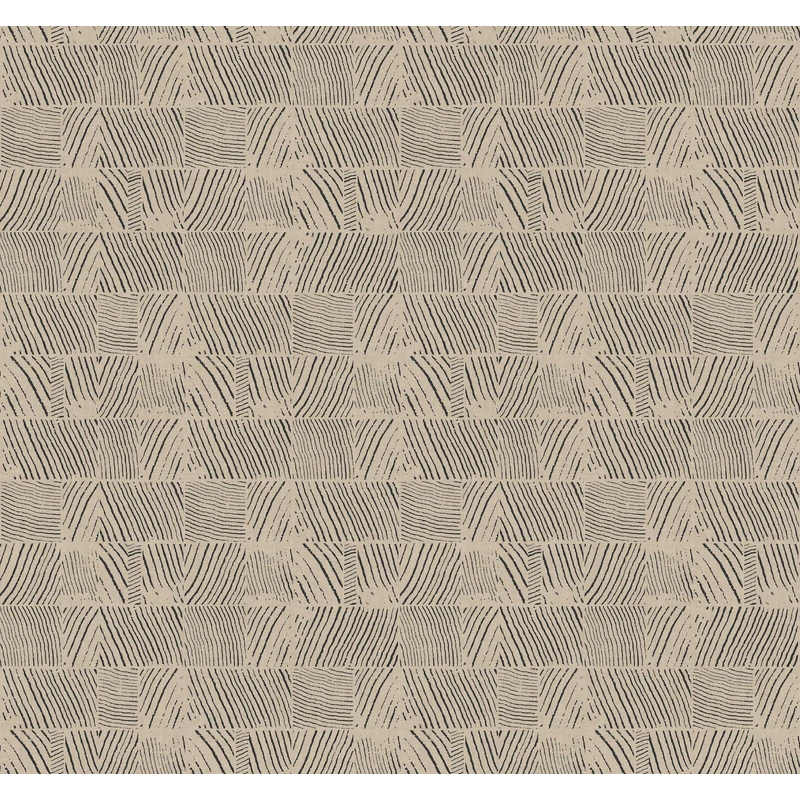 York Faerezetes modern barna-fekete vlies tapéta Woodcut Black-Linen 68,58 cm X 8,22 m