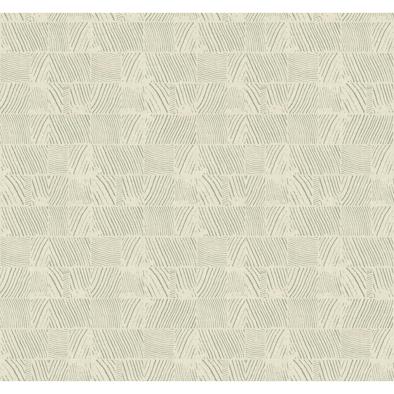 York Faerezetes modern zöld vlies tapéta Woodcut Green & Stone 68,58 cm X 8,22 m